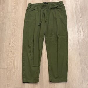 J. Crew Olive Green Drawstring Chinos